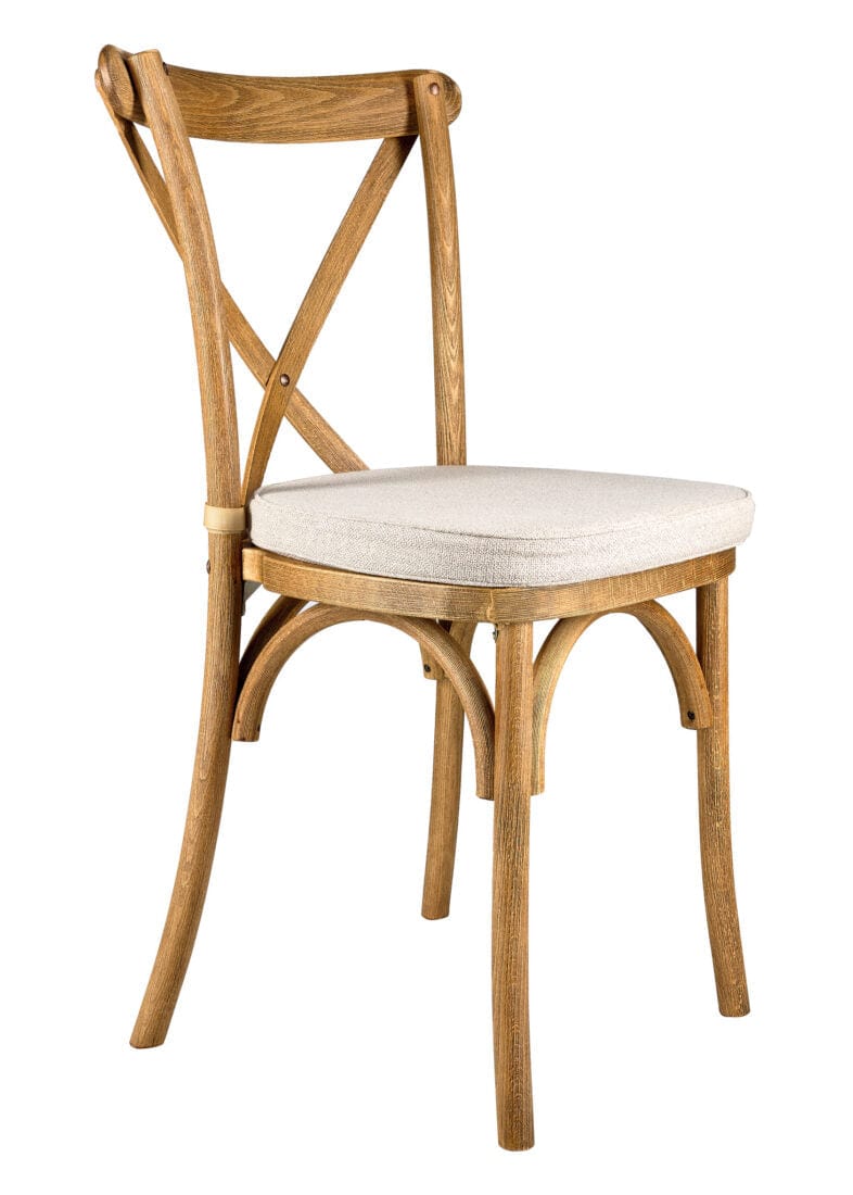 Chivari Chestnut Finish ToughWood™ Cross Back Chair CXWC-AX-T