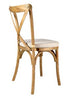 Chivari Chestnut Finish ToughWood™ Cross Back Chair CXWC-AX-T