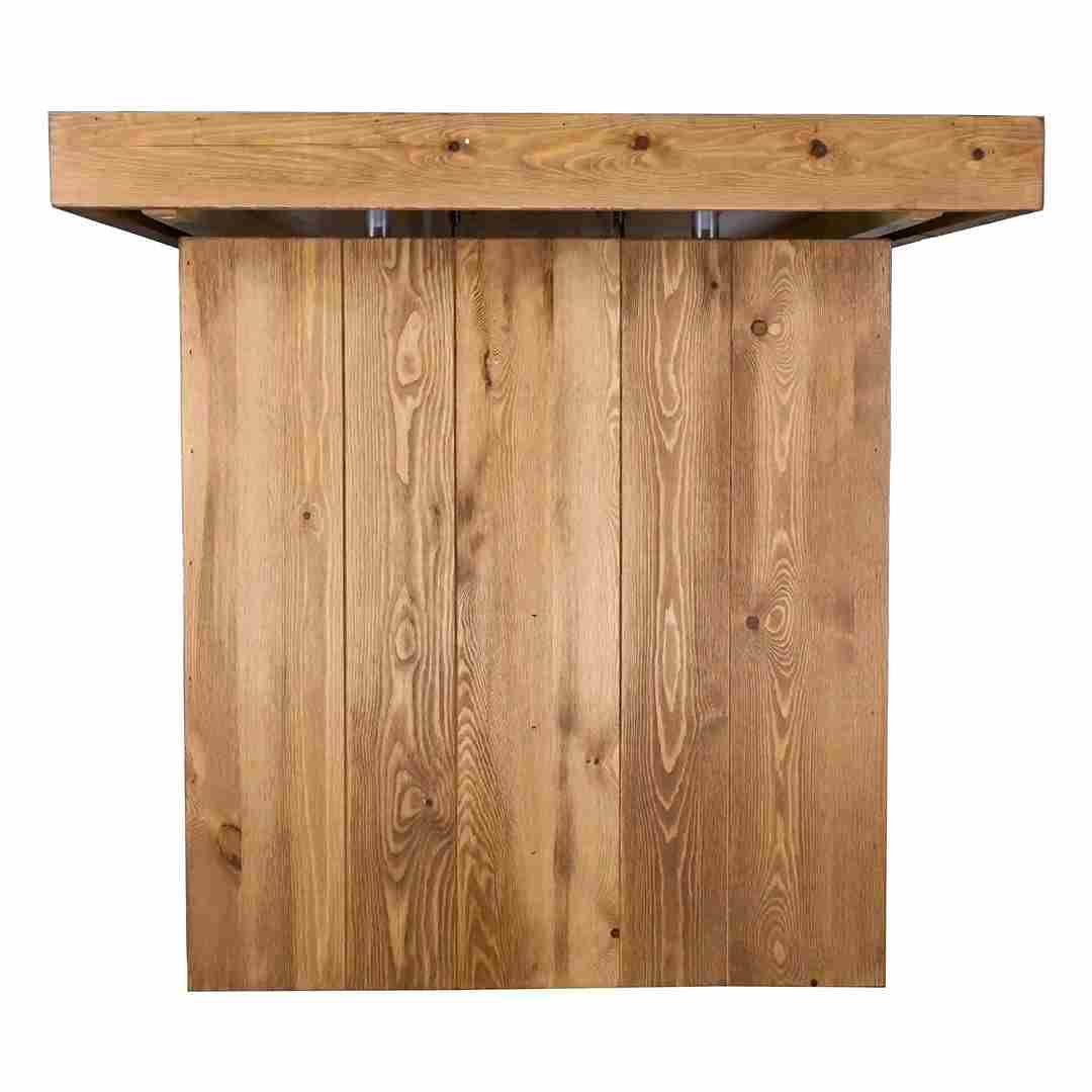 Chivari 72" x 30" Chestnut Finish Farm Table Conversion Kit for Banquet Tables TFARMCKT7230-CHT-AX-T