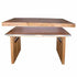 Chivari 72" x 30" Chestnut Finish Farm Table Conversion Kit for Banquet Tables TFARMCKT7230-CHT-AX-T