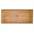 Chivari 72" x 30" Chestnut Finish Farm Table Conversion Kit for Banquet Tables TFARMCKT7230-CHT-AX-T