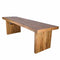 Chivari 96" x 30" Chestnut Finish Farm Table Conversion Kit for Banquet Tables TFARMCKT9630-CHT-AX-T