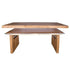 Chivari 96" x 30" Chestnut Finish Farm Table Conversion Kit for Banquet Tables TFARMCKT9630-CHT-AX-T