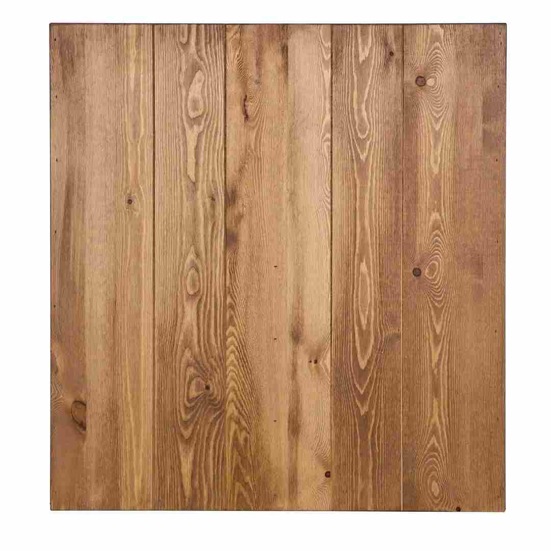 Chivari 96" x 30" Chestnut Finish Farm Table Conversion Kit for Banquet Tables TFARMCKT9630-CHT-AX-T