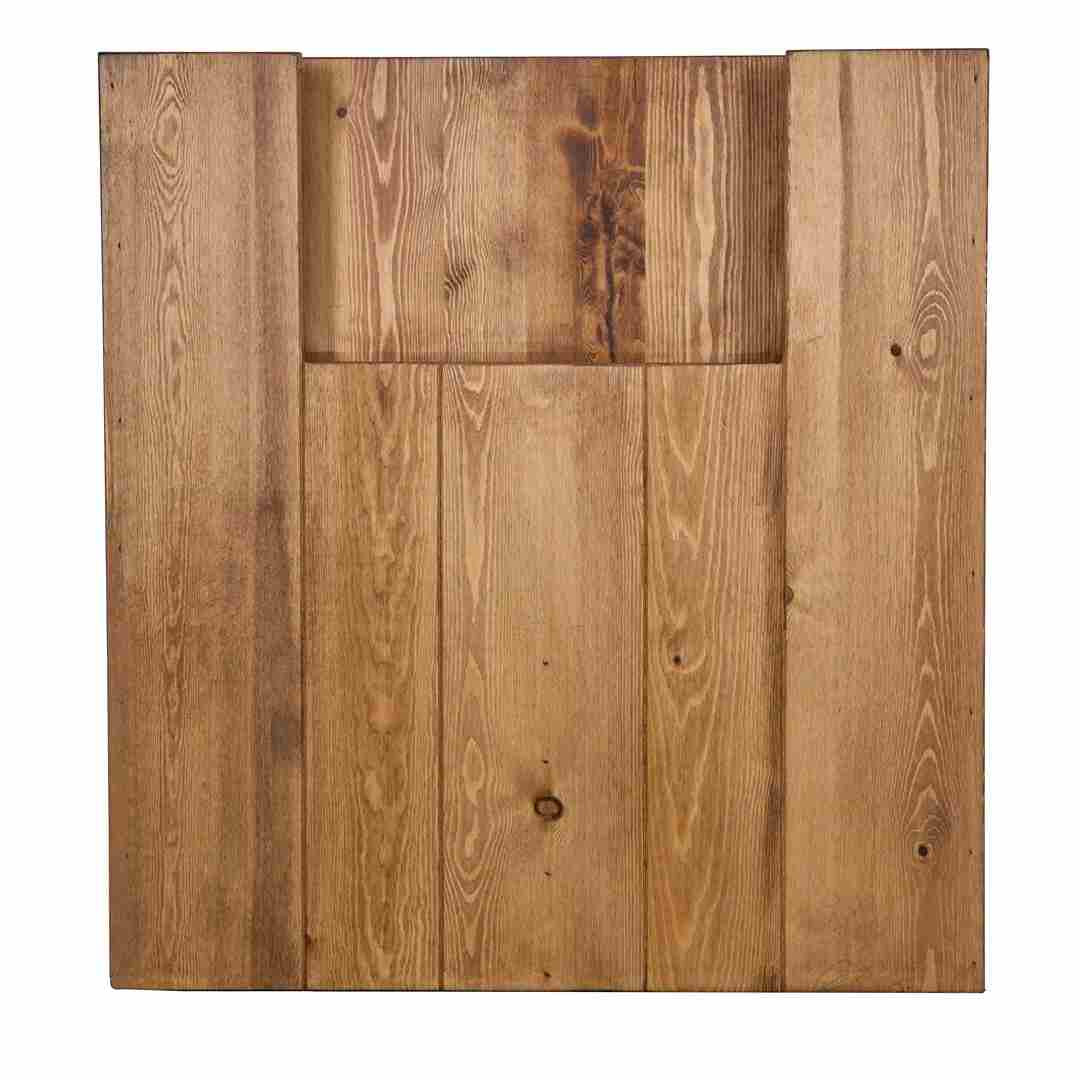 Chivari 96" x 30" Chestnut Finish Farm Table Conversion Kit for Banquet Tables TFARMCKT9630-CHT-AX-T