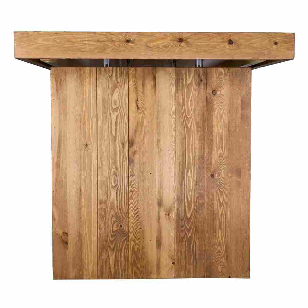 Chivari 96" x 30" Chestnut Finish Farm Table Conversion Kit for Banquet Tables TFARMCKT9630-CHT-AX-T