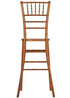 Chivari Chestnut WoodGrain™ Resin Steel Skeleton™ Chiavari Barstool BCRCB-ST-AX-T