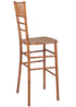 Chivari Chestnut WoodGrain™ Resin Steel Skeleton™ Chiavari Barstool BCRCB-ST-AX-T