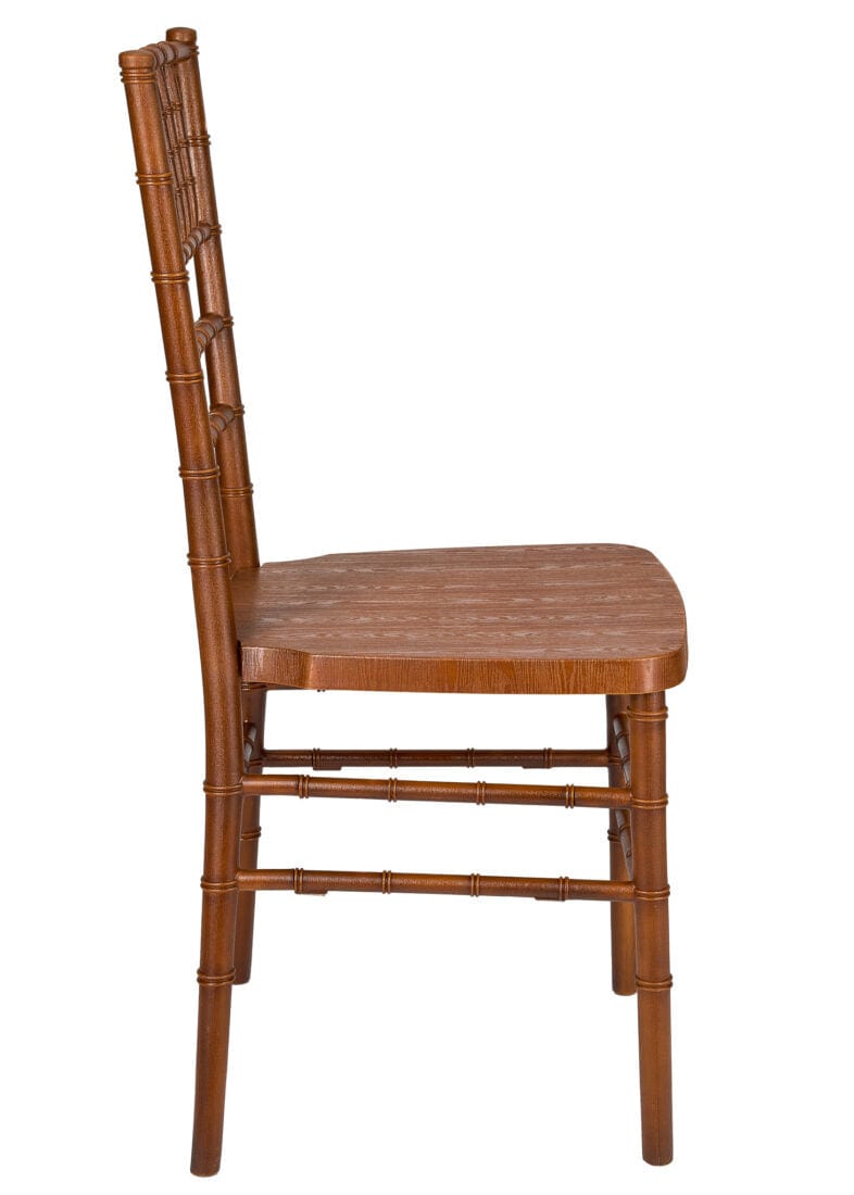 Chivari Chestnut WoodGrain Resin Steel Skeleton™ Chiavari Chair CCRCB-STEEL-AX-T