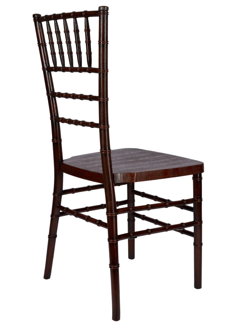 Chivari Fruitwood WoodGrain Resin Steel Skeleton™ Chiavari Chair CCRFB-STEEL-AX-T