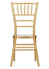 Chivari Bullion Gold Resin Steel Skeleton™ Chiavari Chair- 4 Pack - Some Assembly Required CCRGB-U4-STEEL-AX-T-4