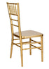 Chivari Bullion Gold Resin Steel Skeleton™ Chiavari Chair- 4 Pack - Some Assembly Required CCRGB-U4-STEEL-AX-T-4