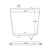 Chivari Light Brown 1" Thick Chiavari Back Cushion CUSHCBK-LBN-A