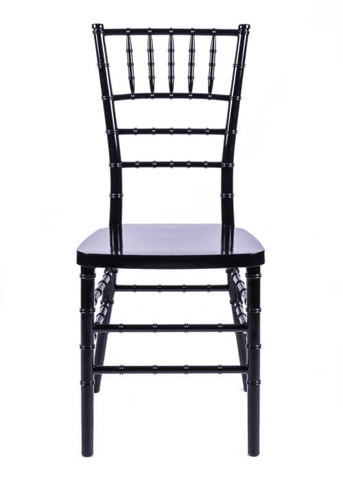 Chivari 100 Person Luxury Event Package:  Includes 100 Black Resin Steel Core Chiavari Chairs Plus 10 Round 72" Heavy Duty Banquet Folding Tables Plus a Banquet Table Cart PACK100CCRBSTEEL1072RD-T