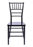 Chivari 100 Person Luxury Event Package:  Includes 100 Black Resin Steel Core Chiavari Chairs Plus 10 Round 72" Heavy Duty Banquet Folding Tables Plus a Banquet Table Cart PACK100CCRBSTEEL1072RD-T
