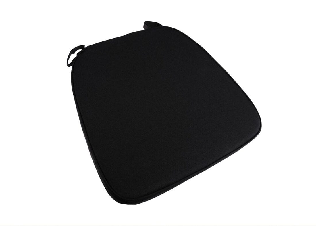 Chivari Black 2.0" Thick Chiavari Chair Cushion CUSHSTRAPBLK-T