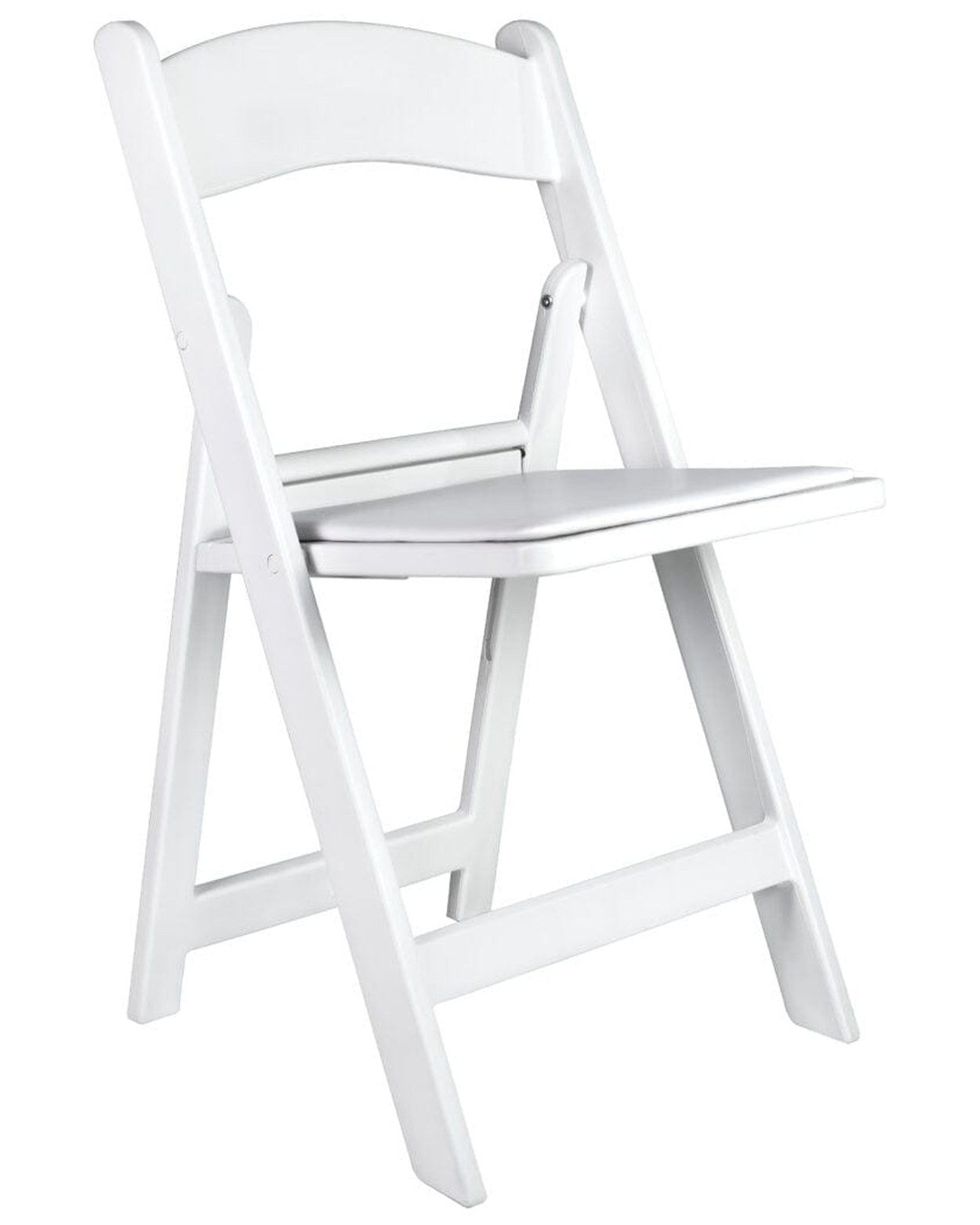 White Resin Folding Chair