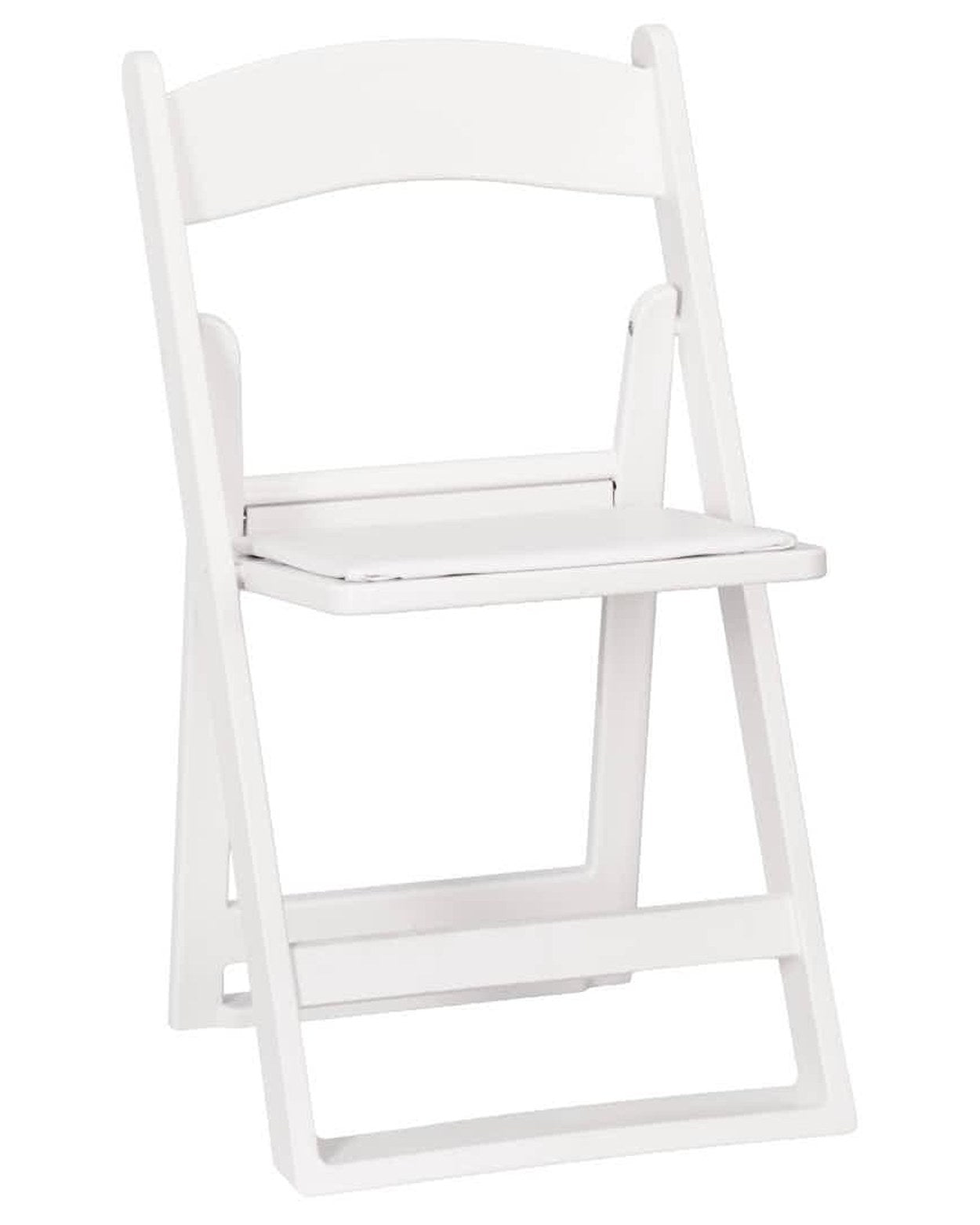 White Grass and Sand Series Resin Folding Chair