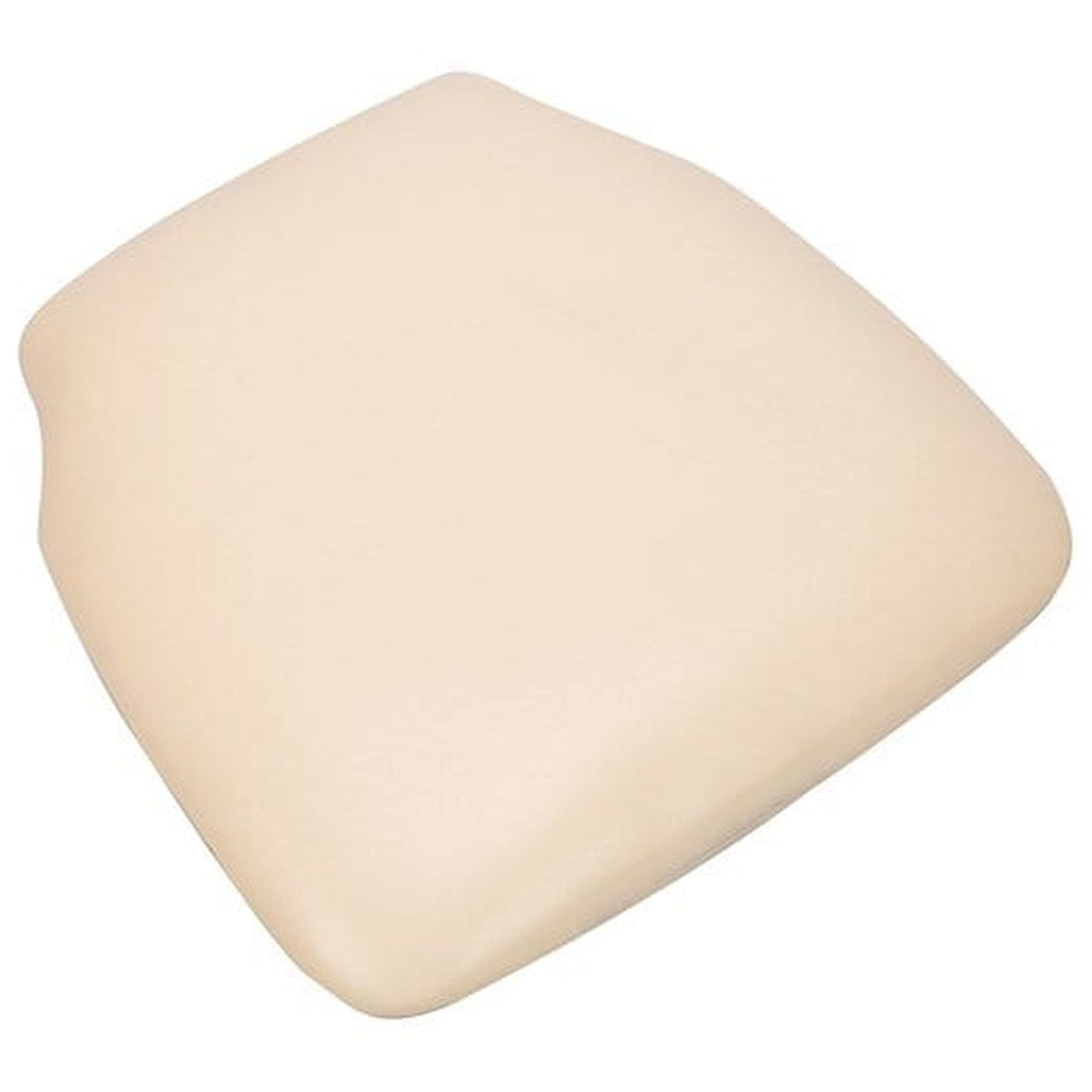 Ivory 1.75 inch vinyl panel Chiavari cushion with SlipNot backing