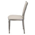 Lusso Luxury Chairs Chiavari 2.0 Diamante Metallic Silver Aluminum Diamond Back Chair with Silicone Cushion CDA2S-AX