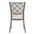 Lusso Luxury Chairs Chiavari 2.0 Diamante Metallic Silver Aluminum Diamond Back Chair with Silicone Cushion CDA2S-AX