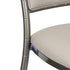 Lusso Luxury Chairs Chiavari 2.0 Diamante Metallic Silver Aluminum Diamond Back Chair with Silicone Cushion CDA2S-AX