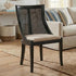 Chivari Black Hampton Wood Chair with Beige Fabric Cushion CHWB-BEGF-KT