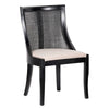 Chivari Black Hampton Wood Chair with Beige Fabric Cushion CHWB-BEGF-KT