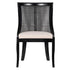 Chivari Black Hampton Wood Chair with Beige Fabric Cushion CHWB-BEGF-KT