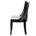 Chivari Black Hampton Wood Chair with Beige Fabric Cushion CHWB-BEGF-KT