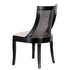 Chivari Black Hampton Wood Chair with Beige Fabric Cushion CHWB-BEGF-KT
