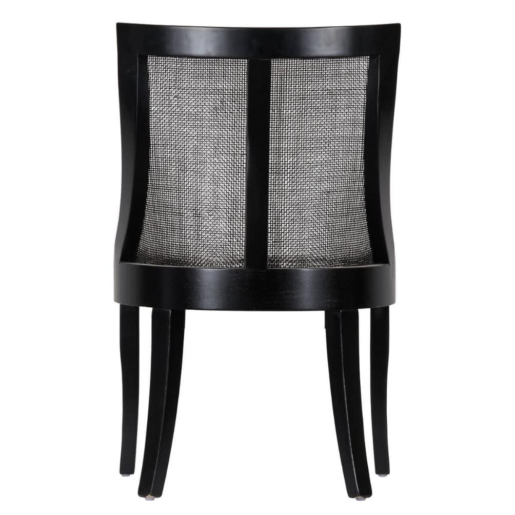 Chivari Black Hampton Wood Chair with Beige Fabric Cushion CHWB-BEGF-KT