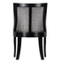 Chivari Black Hampton Wood Chair with Ivory Fabric Cushion CHWB-IVYF-KT