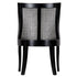 Chivari Black Hampton Wood Chair with White Fabric Cushion CHWB-WHIF-KT