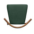 Chivari Natural Wood Horn Chair with Hunter Green Vinyl Cushion CHWN-SHVHG-KT