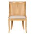 Chivari Natural White Wash Hampton Chair with Beige Fabric Cushion CHWNWW-BEGF-KT
