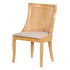 Chivari Natural White Wash Hampton Chair with Beige Fabric Cushion CHWNWW-BEGF-KT