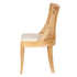 Chivari Natural White Wash Hampton Chair with Ivory Fabric Cushion CHWNWW-IVYF-KT