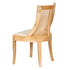 Chivari Natural White Wash Hampton Chair with Ivory Fabric Cushion CHWNWW-IVYF-KT