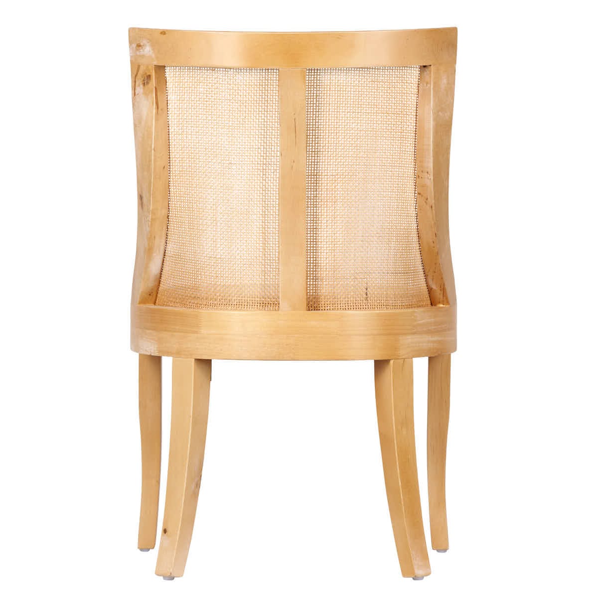 Chivari Natural White Wash Hampton Chair with Ivory Fabric Cushion CHWNWW-IVYF-KT