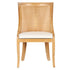 Chivari Natural White Wash Hampton Chair with White Fabric Cushion CHWNWW-WHIF-KT