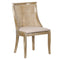 Chivari Antique Washed Hampton Chair with Beige Fabric Cushion CHWRF-BEGF-KT
