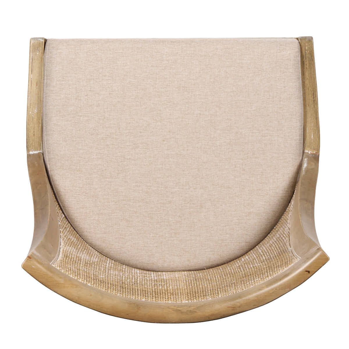 Chivari Antique Washed Hampton Chair with Beige Fabric Cushion CHWRF-BEGF-KT