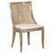 Chivari Antique Washed Hampton Chair with Ivory Fabric Cushion CHWRF-IVYF-KT