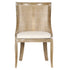 Chivari Antique Washed Hampton Chair with Ivory Fabric Cushion CHWRF-IVYF-KT