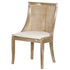 Chivari Antique Washed Hampton Chair with Ivory Fabric Cushion CHWRF-IVYF-KT