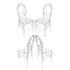 Chivari Clear Resin ProClear™ Infinity Chair - 4 Pack - Some Assembly Required CIRC-U-ZG-T-4
