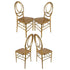 Chivari Gold ToughResin™ Infinity Chair - 4 Pack - Some Assembly Required CIRG-U-ZG-T-4
