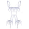 Chivari White ToughResin™ Infinity Chair - 4 Pack - Some Assembly Required CIRW-U-ZG-T-4