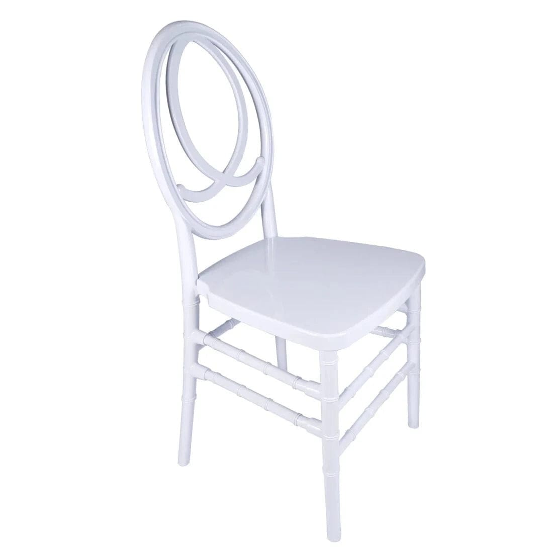 Chivari White ToughResin™ Infinity Chair - 2 Pack - Some Assembly Required CIRW2-U-ZG-T-2